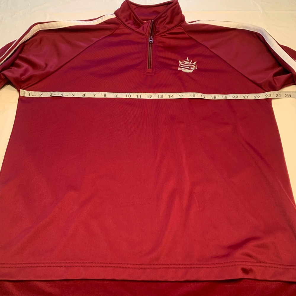 Augusta Sportswear Red 1/4 Zip Athletic Pullover Sweatshirt Men’s Medium - Picture 8 of 14